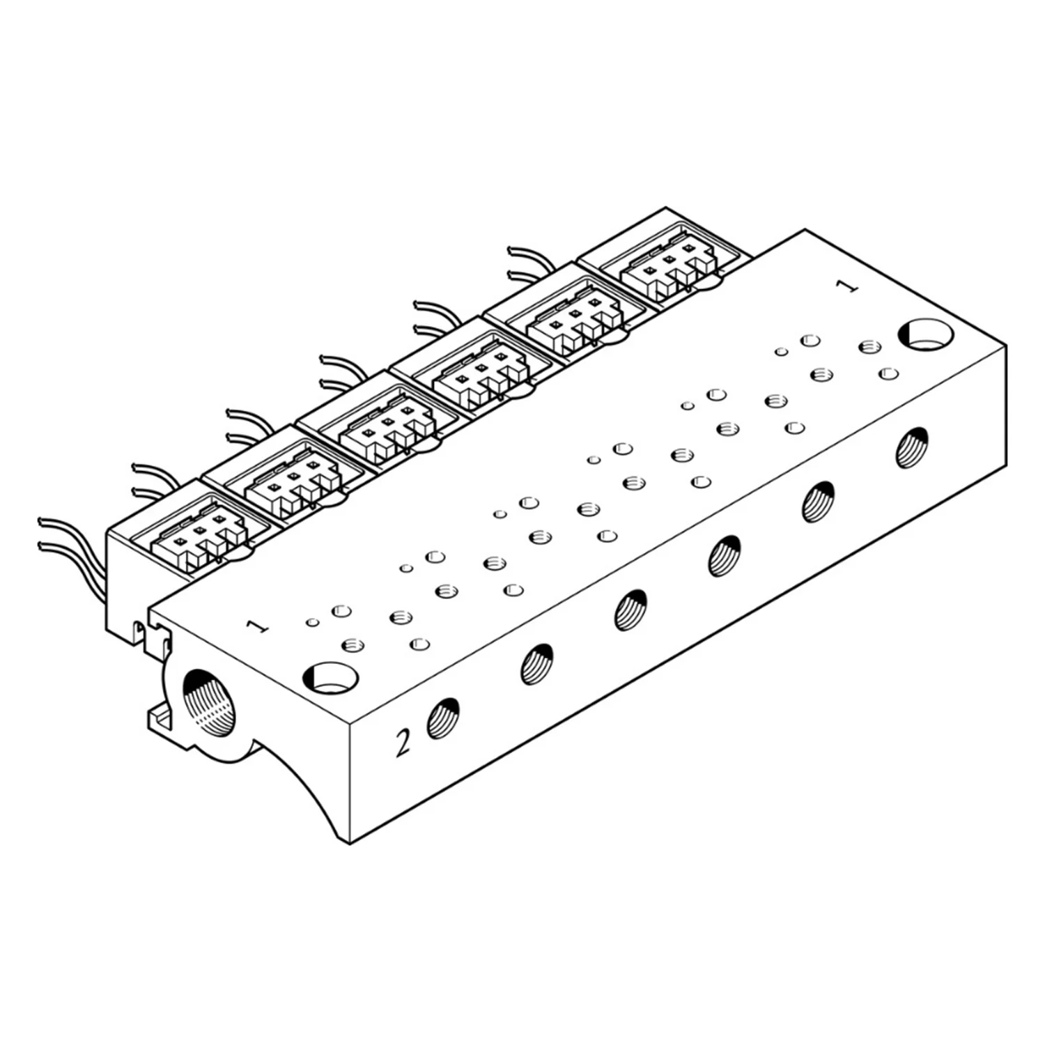 

FESTO MHA1-P8-2-M3-PI 197230 Manifold New