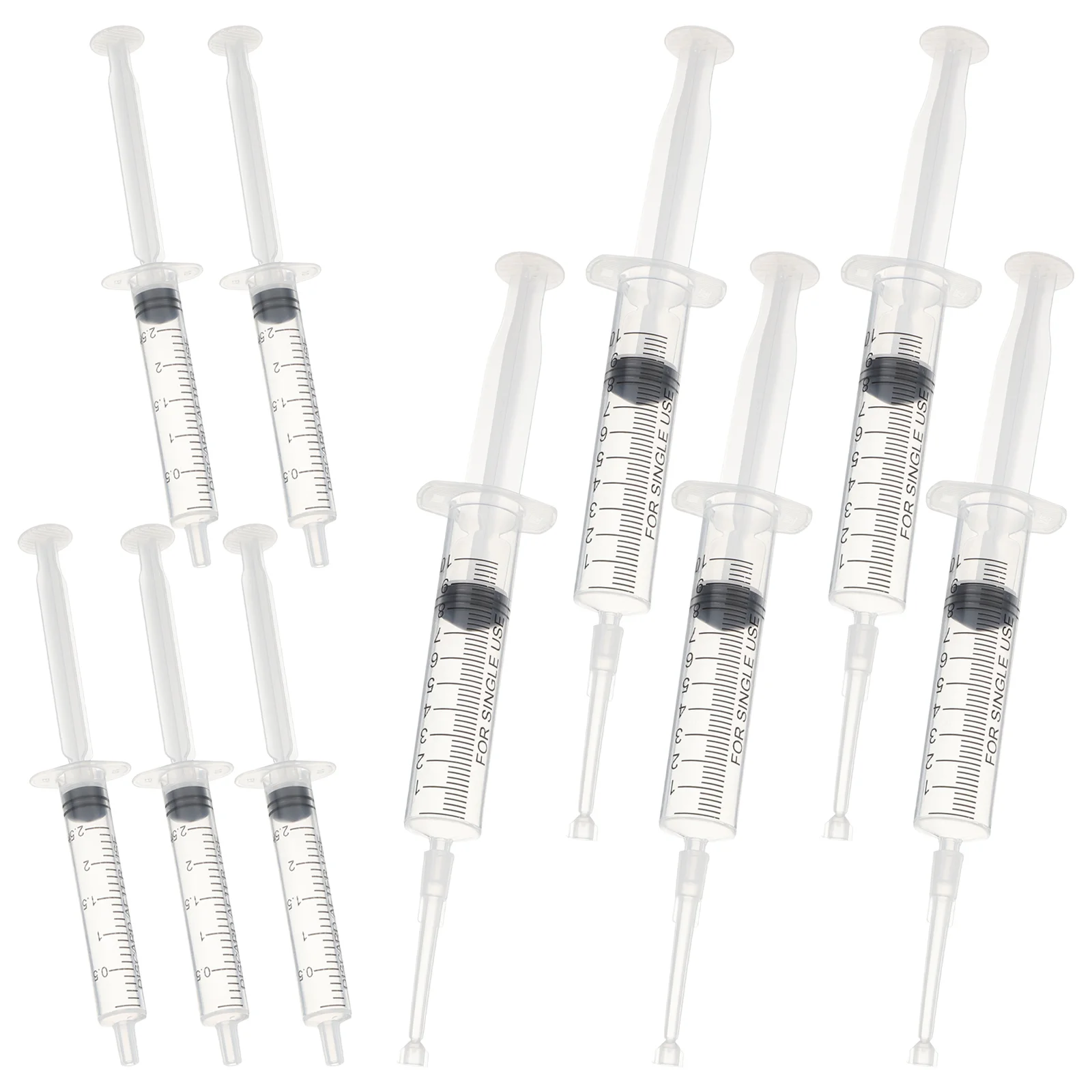 

10 Pcs Perfume Dispenser Measuring Syringe Dispensing Scale Transfer Sealed Plastic Medical Feeding Tool