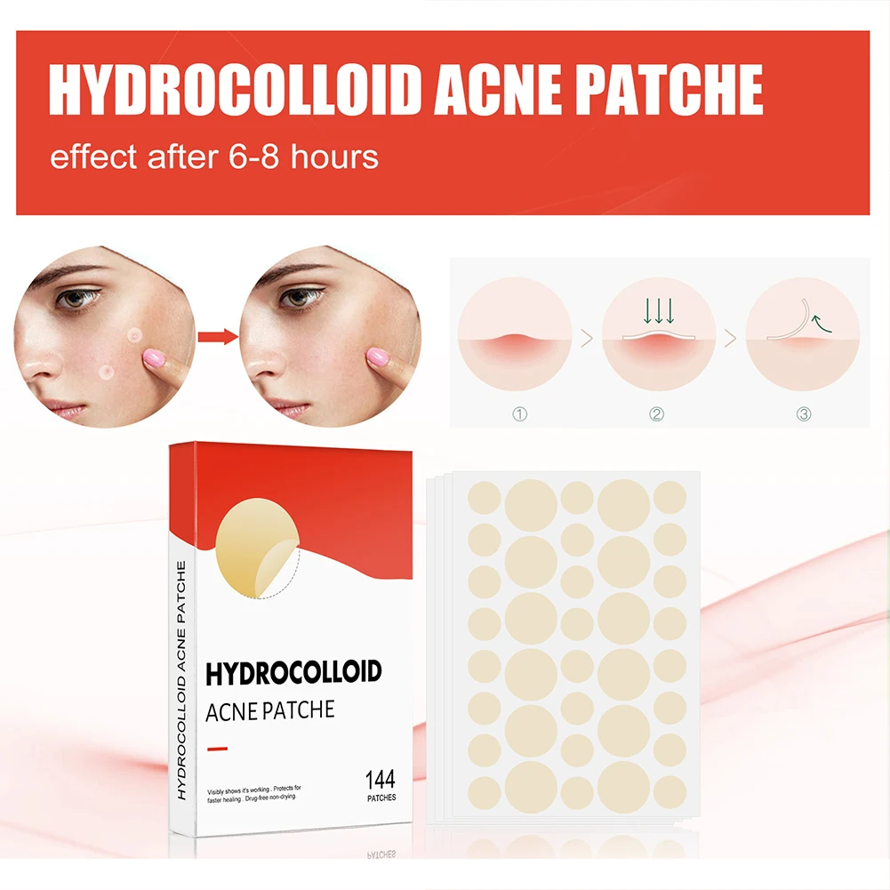 144 teile/satz Gesicht Hautpflege Akne Pickel Patch 2 Größen Unsichtbare Professionelle Heilung Absorbieren Spot Aufkleber Abdeckung für Männer Frauen – Detail 5