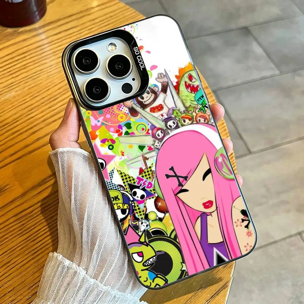 Japan Fashion Cartoon Tokidokis  Phone Case For iPhone 17,16,15,14,13,12,11 Plus,Pro Max,XS,Purple Silver Phone case Funda Cover view 3