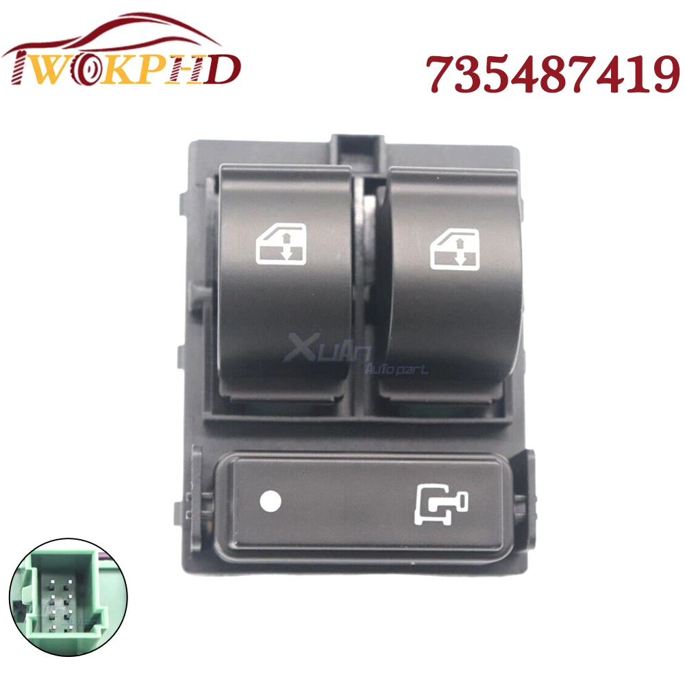 For FIAT Ducato For Citroen Jumper II Peugeot Boxer II CAR 735487419 Electric Power Window Control Switch Master Lifter Button