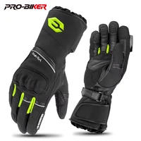 Guantes de invierno para motocicleta, guantes gruesos antiotoño con pantalla táctil y dedos completos, guantes impermeables antideslizantes para montar en motocicleta