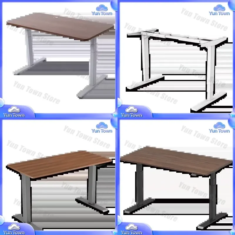 Electric Standing Desk for Office Ergonomic Adjustable Height Rectangular Computer Desk for Home Workstation Lift Table for