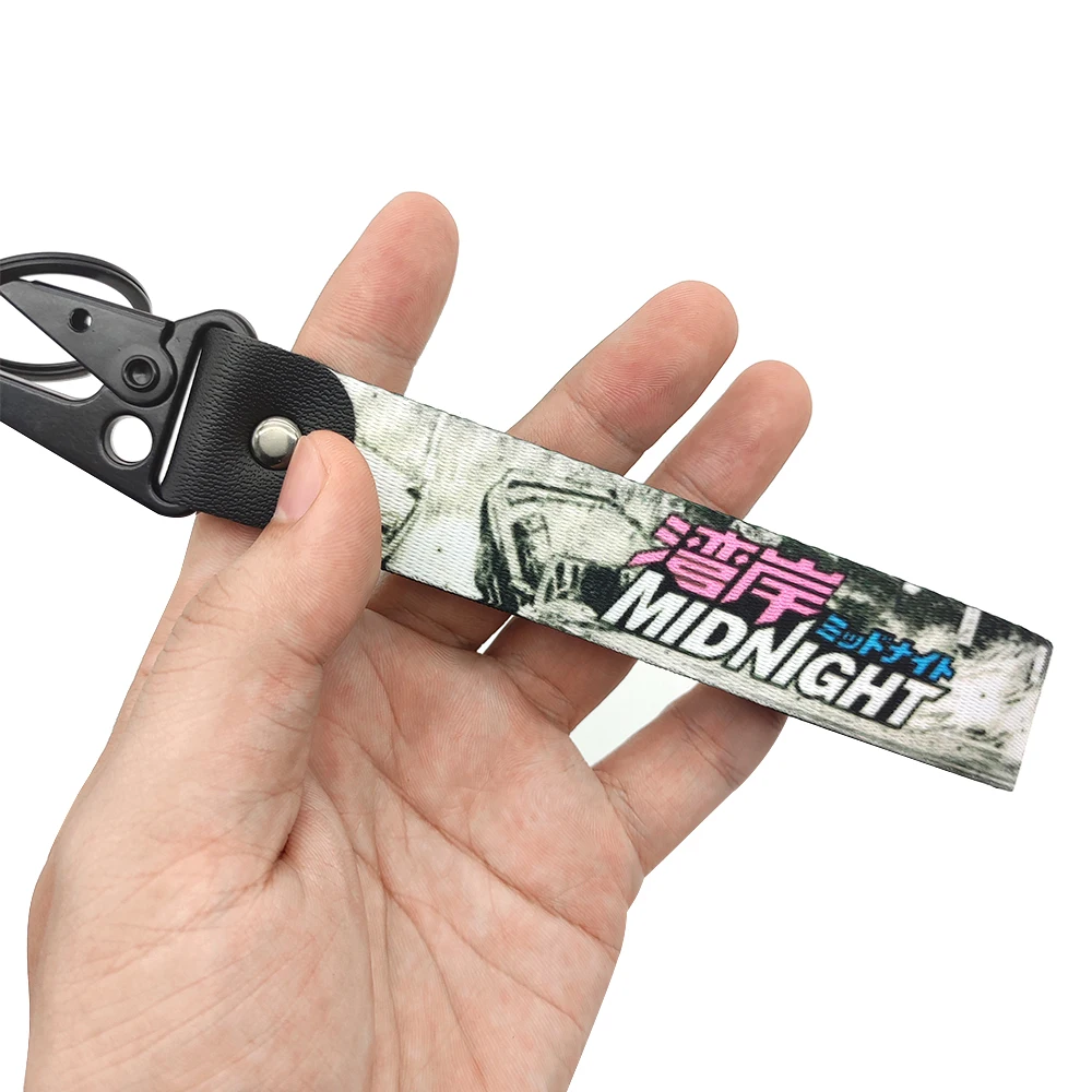 

New Jdm Style Car Keychain Key Tag Racing Auto Key Steel Spring Clip Car Accessories Key Pendant Car Motorcycle Keychain Ring