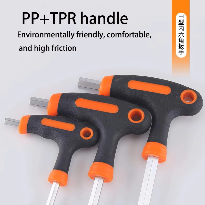 T-shape Hex Wrench Hex Key Hexagon Screwdriver Socket Screw Wrench Spanner Hand Tools