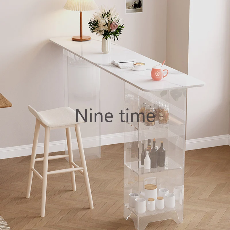 Luxury Tables Retro Table Kitchen Furniture High Mini Bar Home Drinks Rustic Restaurant Beistelltisch Coffee Industrial Marble