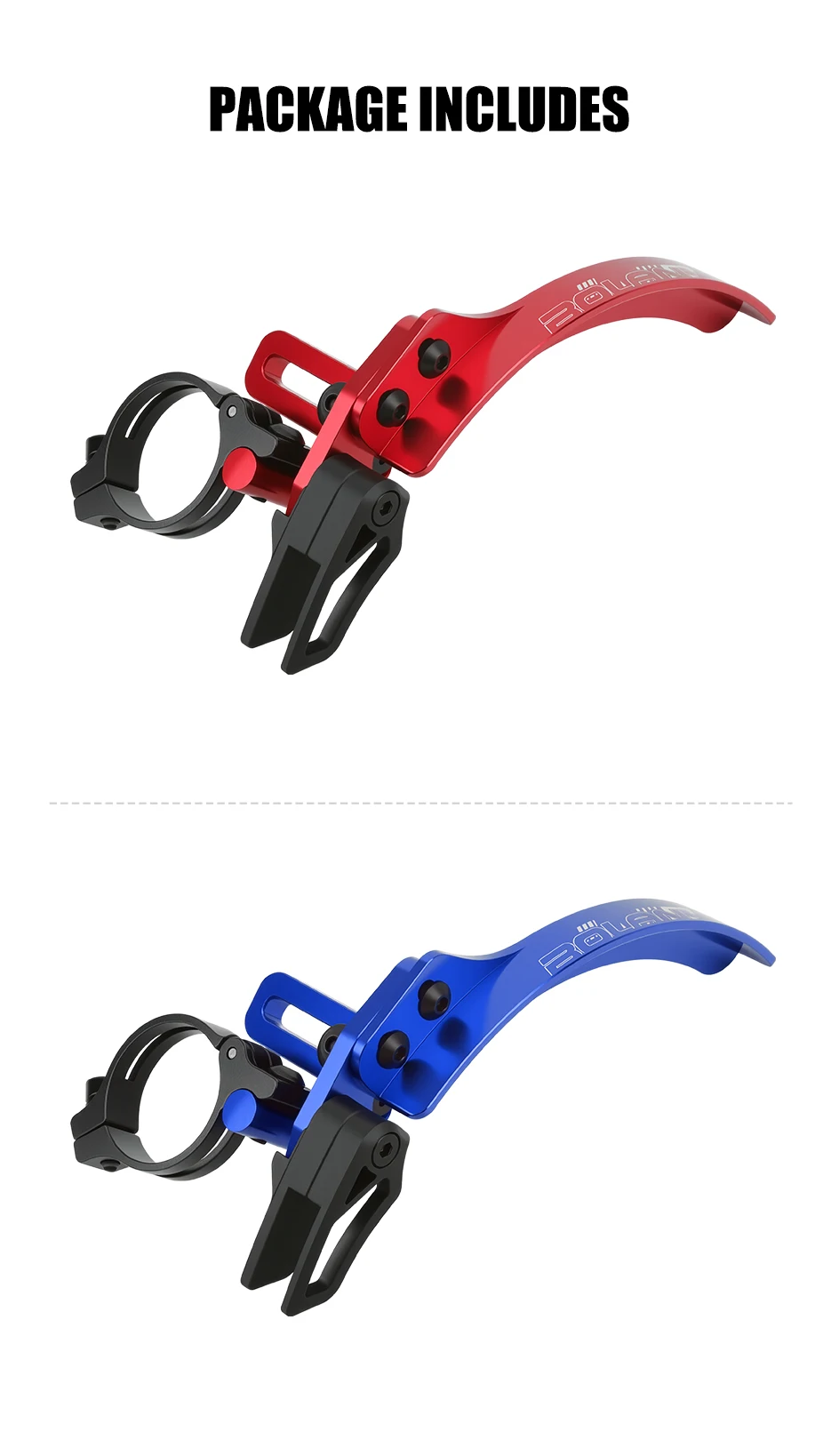 BOLANY Fahrradkettenstabilisator 34,9mm 31,8mm MTB Rennrad Vorderer Schaltautomat Anti-Kettenabsturz-Vorrichtung für Mountainbikes und Rennräder – Detail 13