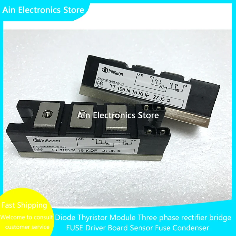 Imagem -04 - Módulo Original Novo do Diode Tt106n16kof Tt61n16kof Tt61n12kof Tt60n16kof Tt92n16kof Tt61n14kof Tt121n18kof Tt162n14kof