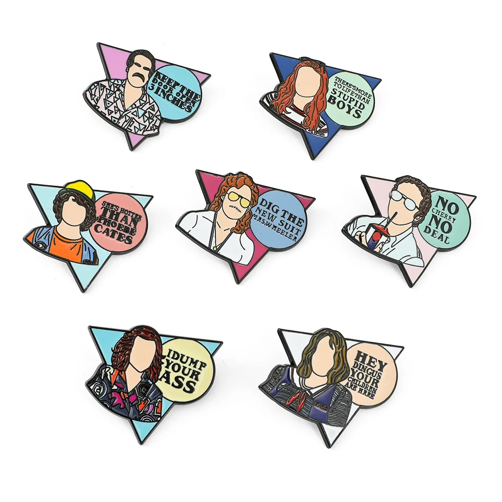 

1 Set Popular American TV Series Brooch Kawaii Cute Personalized Gifts Y2k Fashion Toys Anime Cartoon Frind Club Member Badge