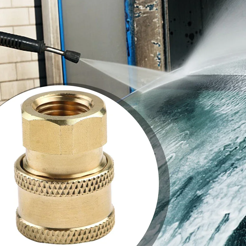 

Stainless Steel 1/4Inch Quick Release Connector Coupler Fitting For High Pressure Washer Hose Outdoor Car Washing Cleaning Nozzl