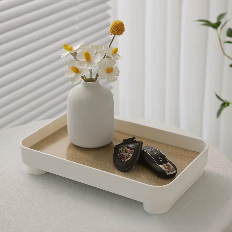 

Wooden Serving Tray Tea Cup Saucer Trays Fruit Plate Storage Pallet Plate Decoration Japanese Food Rectangular Plate