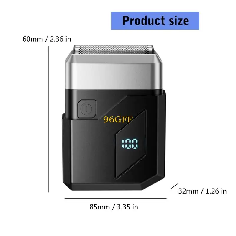 96GF Rechargeable Hair Removal Tool Portable Beard Trimmer for Men Travel Use