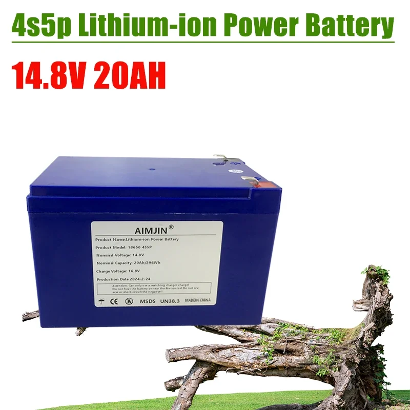 

4S5P 14.8V 20000mAh Lithium-ion Battery, Suitable for 16.8V 20Ah Equipment, High-power Inverter, Tourist Car Solar Cell so on