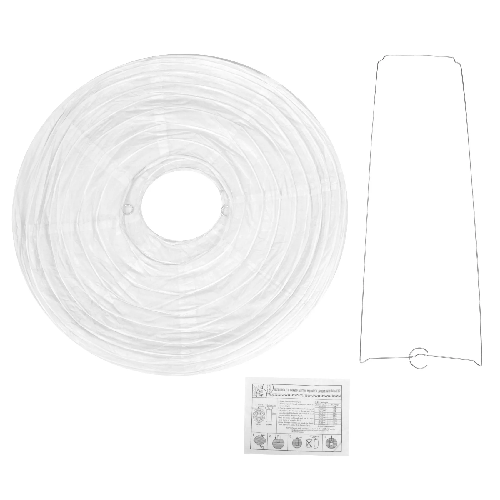 Linterna de papel japonesa china para boda, pantalla de 40cm(16 "), color blanco cremoso, 1 unidad