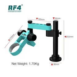 RF4 FO19 360° Rotation Microscope Articulating Arm Stand for Phone PCB Sodering Repair Metal Trinocular Most Microscope Bracke