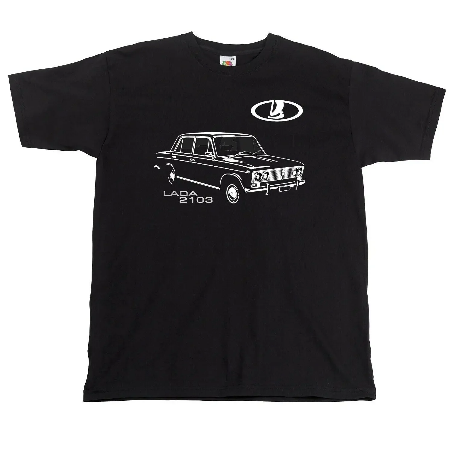 T-Shirt Lada 2103 Vaz Russian Car Auto Car Vintage T Shirts Fashion  O-Neck Casual High Quality Casual Tee Shirts view 2