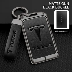 Zinklegering Auto Smart NFC-kaart Sleutelbehuizing Cover Protector Houder Shell Voor Tesla Model 3 Model S Model X Model Y Afstandsbediening Accessoires