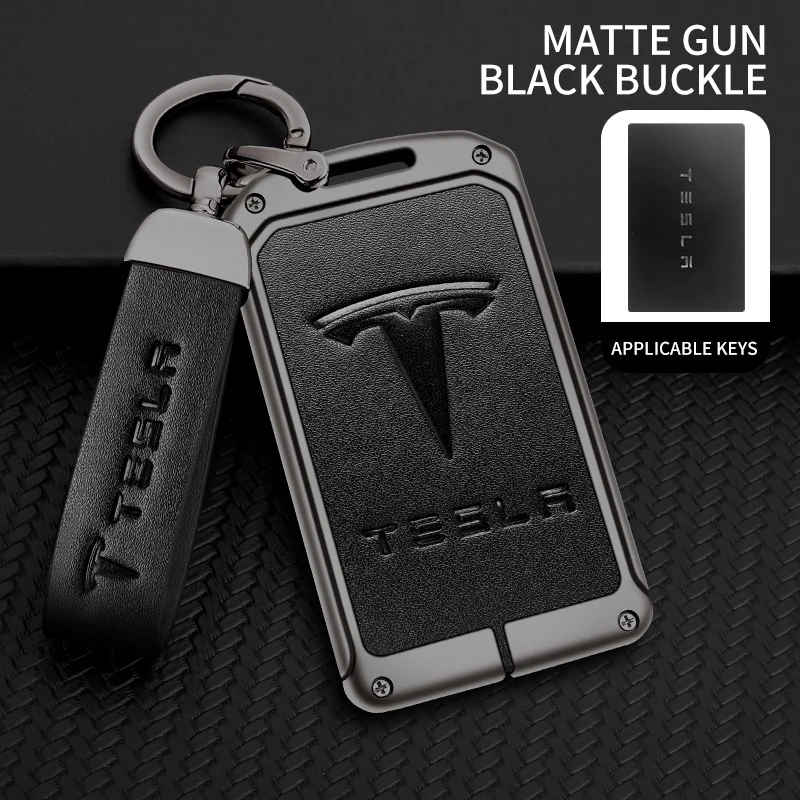 Pokrowiec na kluczyk ze stopu cynku do samochodu Smart NFC Card Cover Protector Holder Shell dla Tesla Model 3 Model S Model X Model Y Remote Accessories