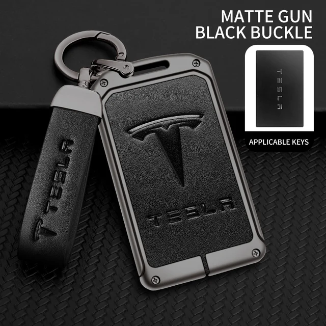 Pokrowiec na kluczyk ze stopu cynku do samochodu Smart NFC Card Cover Protector Holder Shell dla Tesla Model 3 Model S Model X Model Y Remote Accessories