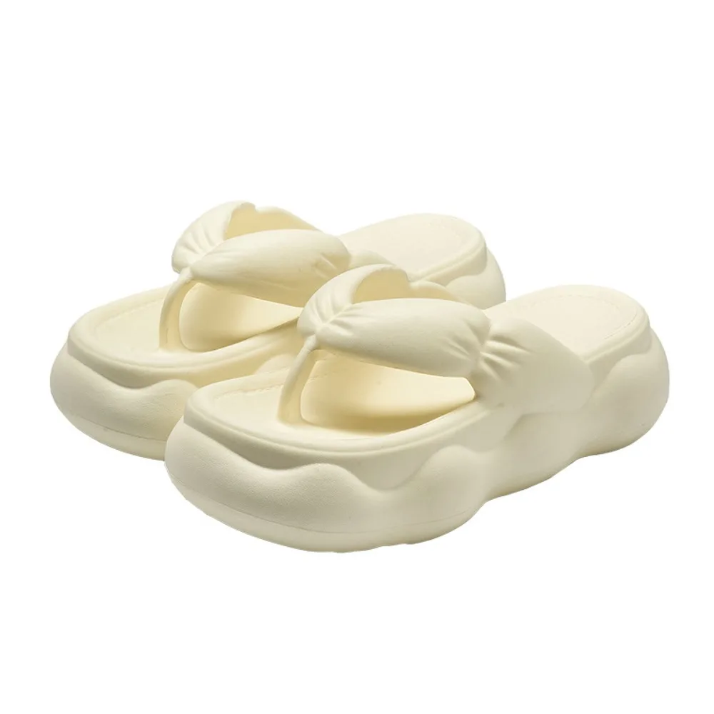 

Basic Anti Slip Platform Flip Flops Anti Odor Clip Toe Thick Soled Slippers Beach Wear Shoes EVA Slides Sandals Bathroom