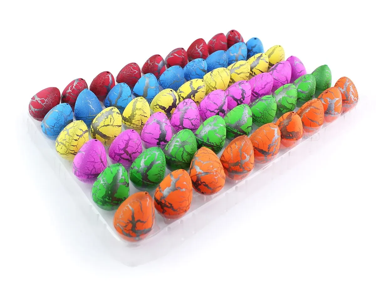 60pcs Magic Dinosaur Eggs Hatching In Water Growing Dinosaur Egg Animal Breeding Educational Toys for Children Kids Gift