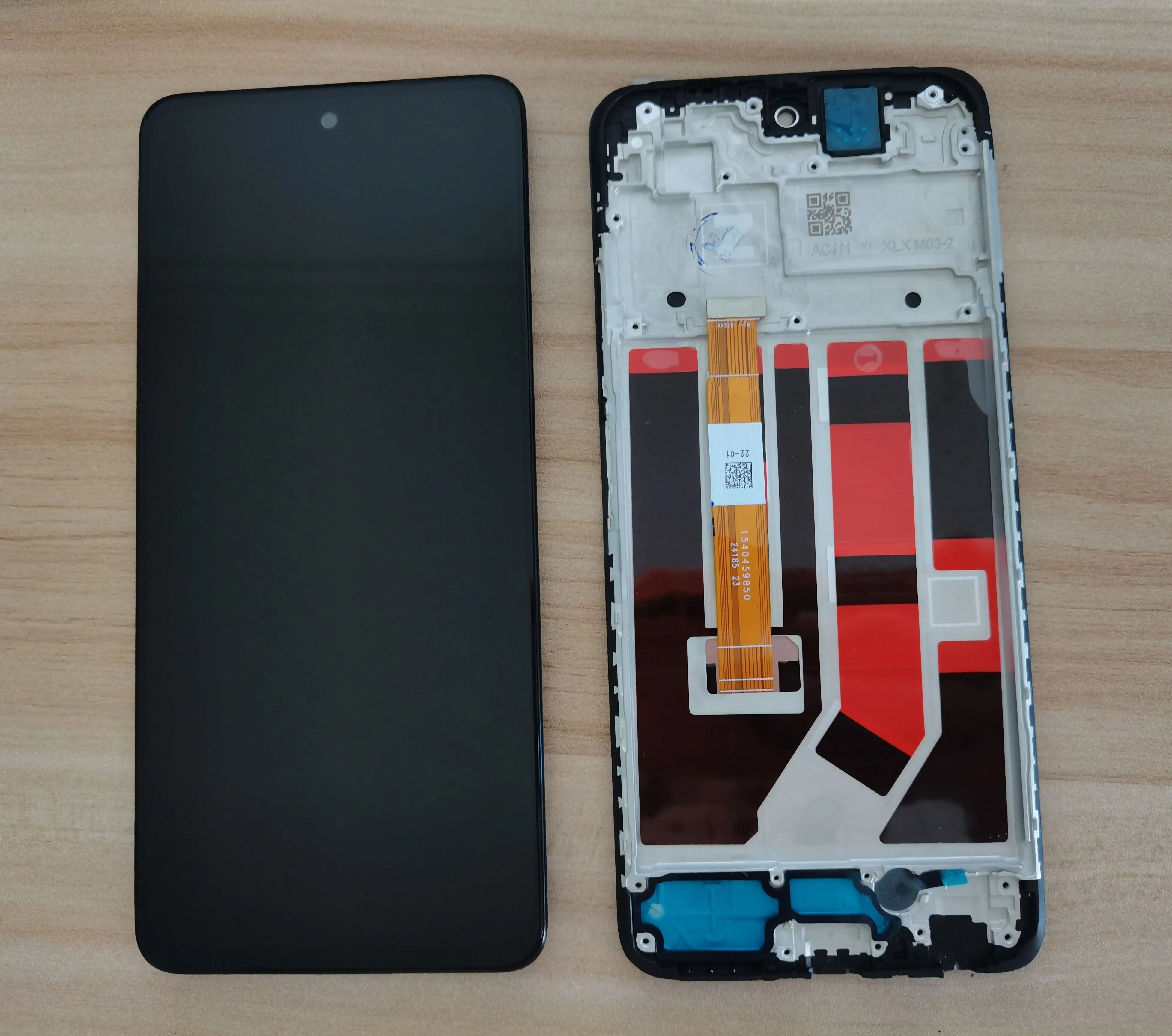 

A58 4G LCD Front LCD Housing Holder LCD Front Frame Cover Bezel Case wholesale For Oppo A58 4G intermediate frame housing
