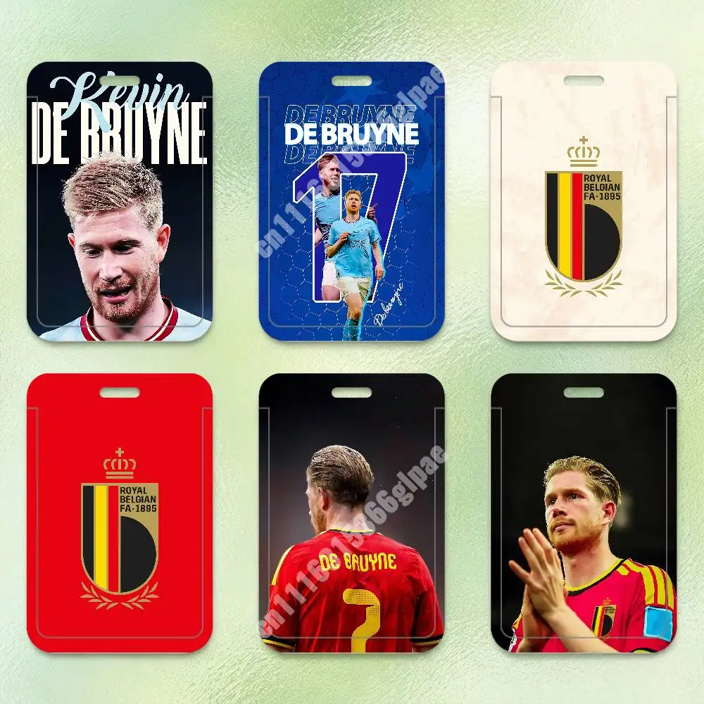 K-Kevin De B-Bruyne Belgium Football Plastic Card Holder Worker ID Card Clear Transparent Employee Visitor Pass
