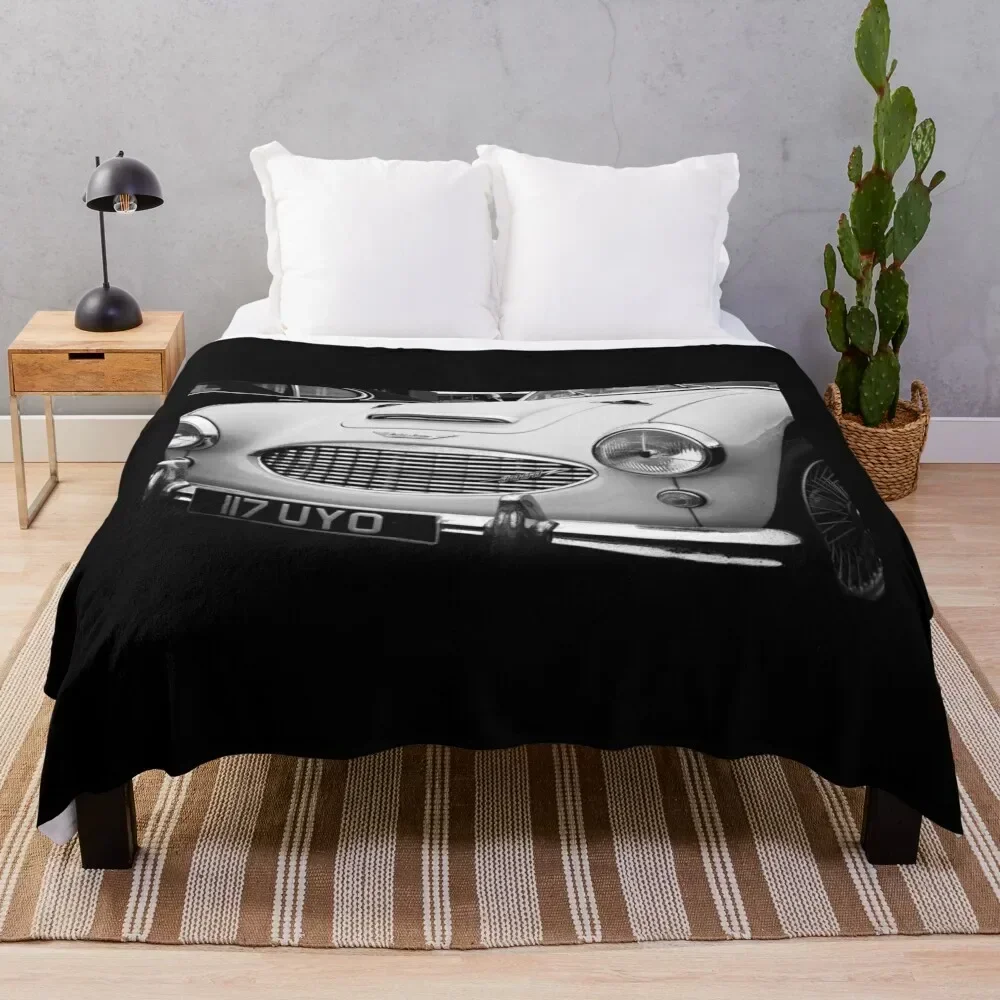 Austin Healey 3000 Classic Vintage Sports Car Throw Blanket Soft Blankets For Bed Thin Blankets