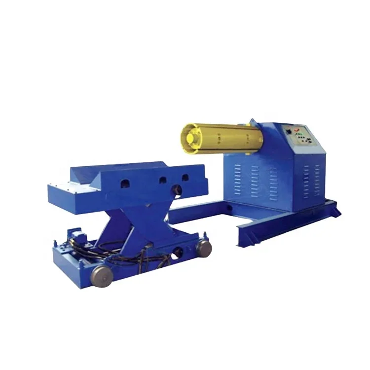 5T/8T/10T/15T Hydraulic Steel Coil Decoiler Heavy Uncoiler with Coil Car for Roll Forming Machine