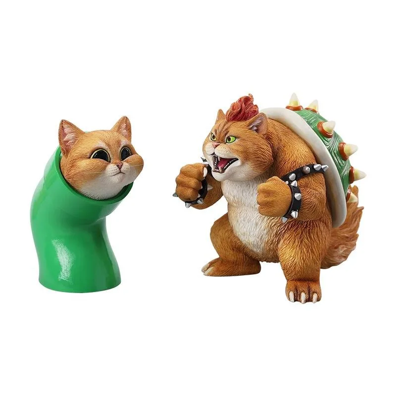 Creative simulation animal cute milk cat model trend figure ornament gift