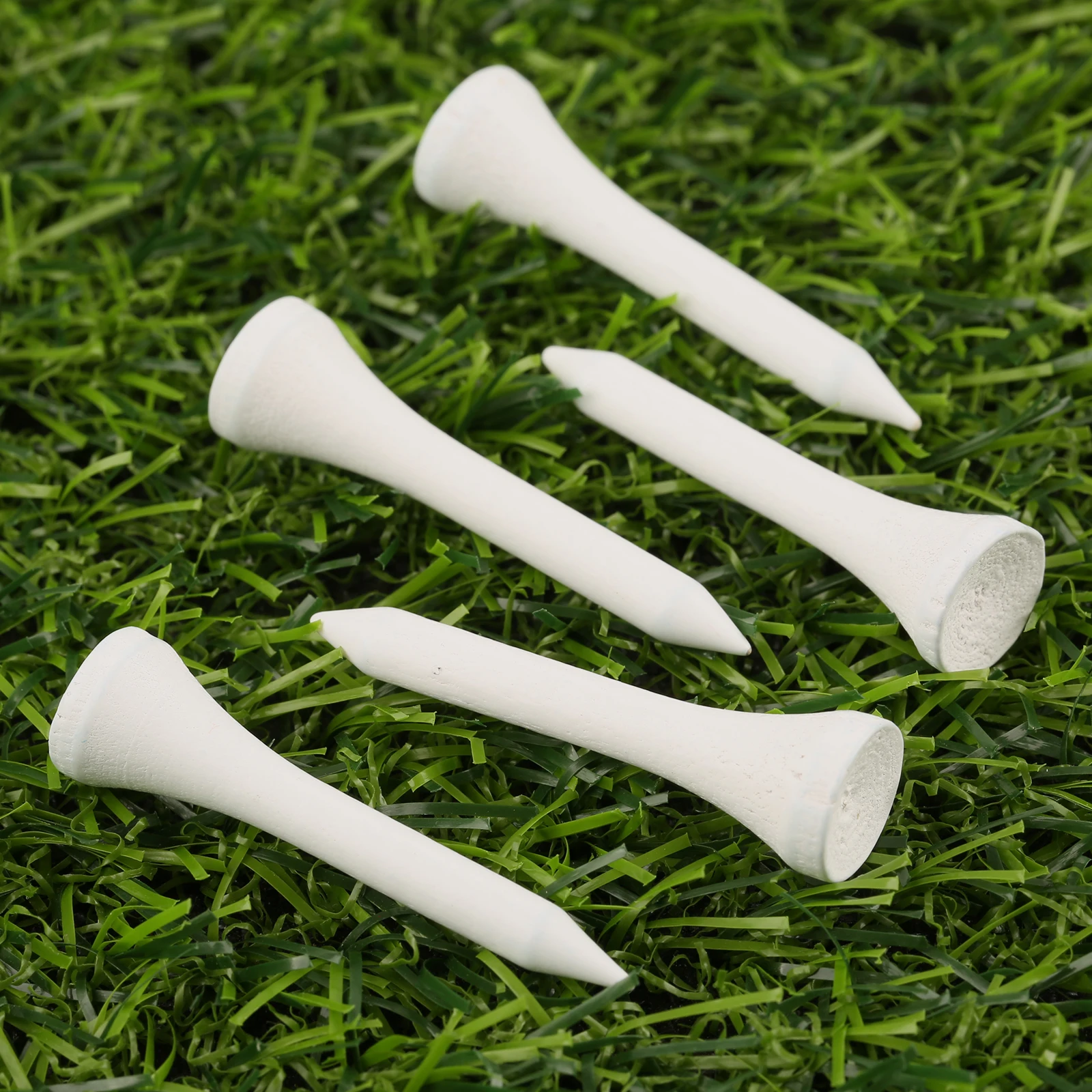 100pcs/lot Wooden Golf Tees 42/54/70/83mm White Golf Ball Maple Wood Tees Outdoor Sports Training Golf Durable Accessories