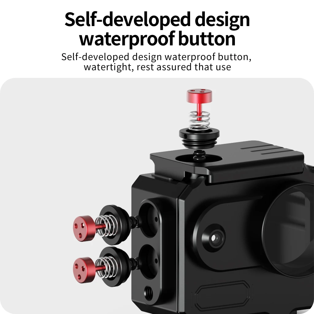 80 m wasserdichtes Gehäuse, Aluminiumkäfig, gehärtetes Glas, für Insta360 GO 3S Unterwasser-Tauchgehäuse Go3 Go3S Kamera-Schutz – Detail 11