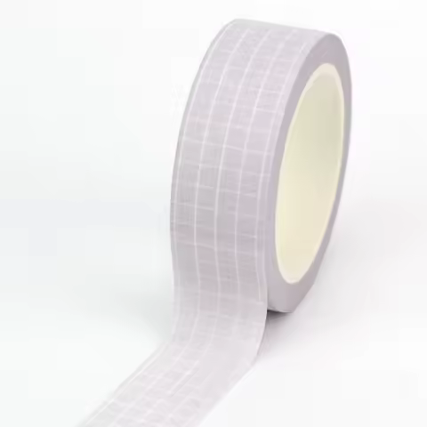 1PC. 10M Decor Cute Light Purple Grid Washi Tape for Planner Scrapbooking Adhesive Stickers Masking Tape Kawaii Papeleria