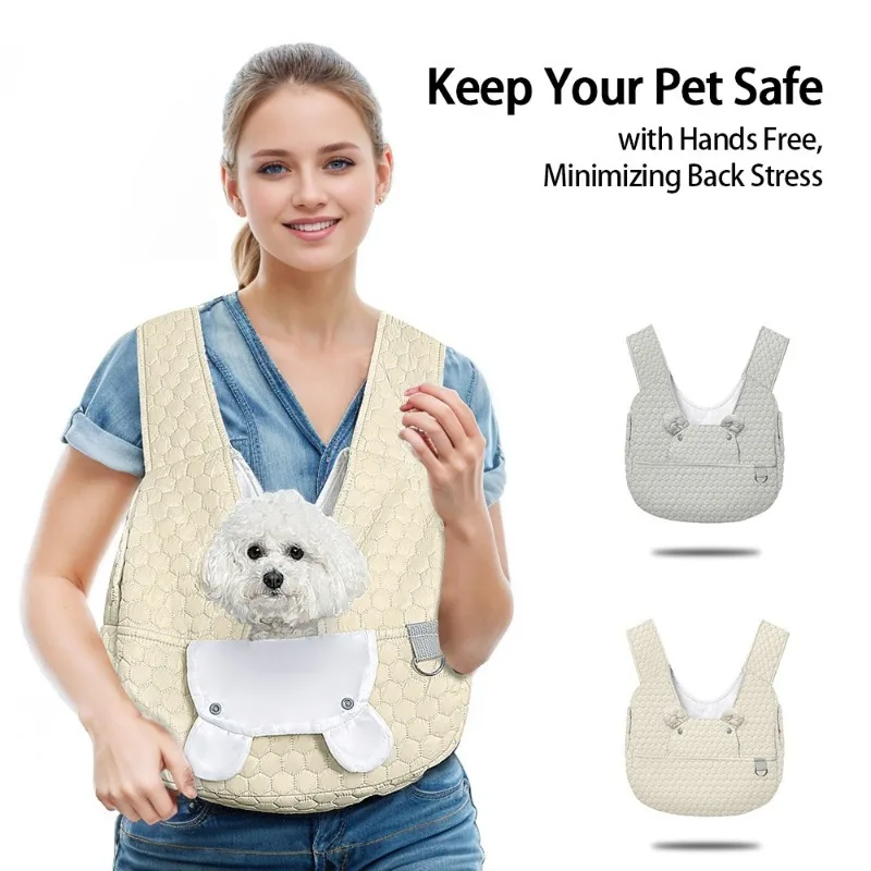 

Lightweight Pet Backpack for Dog Portable Dog Carrier for Small Dogs Cat Puppy Bag with Adjustable Chest Straps Dog Bag