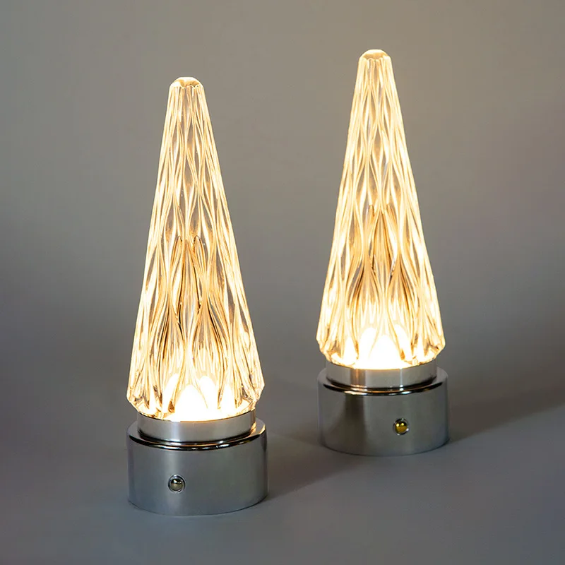 

Bar LED charging table lamp creative iceberg decoration night light outdoor outdoor restaurant mobile atmosphere table light