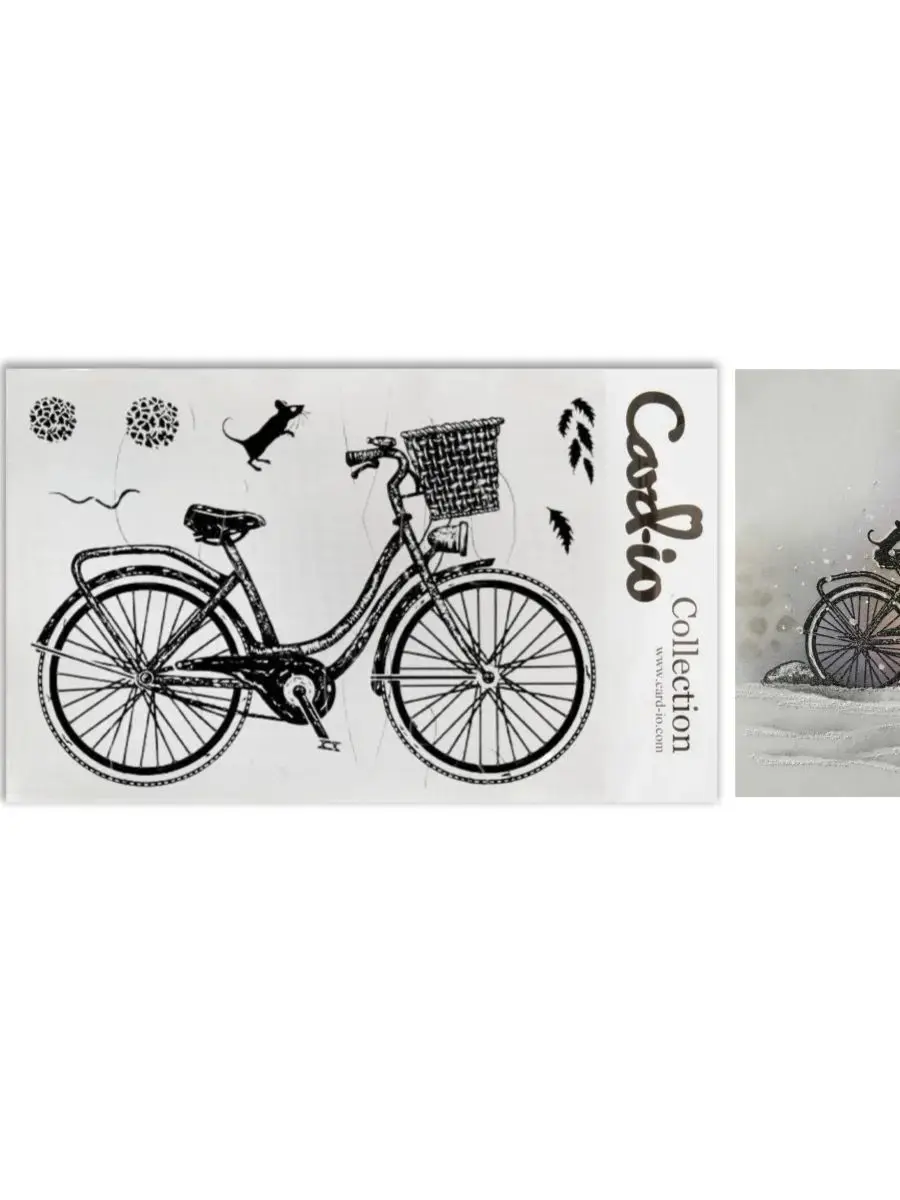 AliExpress NONE Bicycle Petals Clear Stamps DIY Scrapbook Embossed Handcraft Paper Gift Card Album Craft Template Supplies Decoration 2025 New