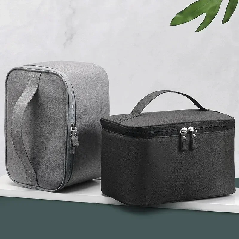 1pc Double Layer Large Capacity Cosmetic Bag Business Trip Men\'s Toiletry Bag  Oxford Cloth Storage Bag Portable Handbag