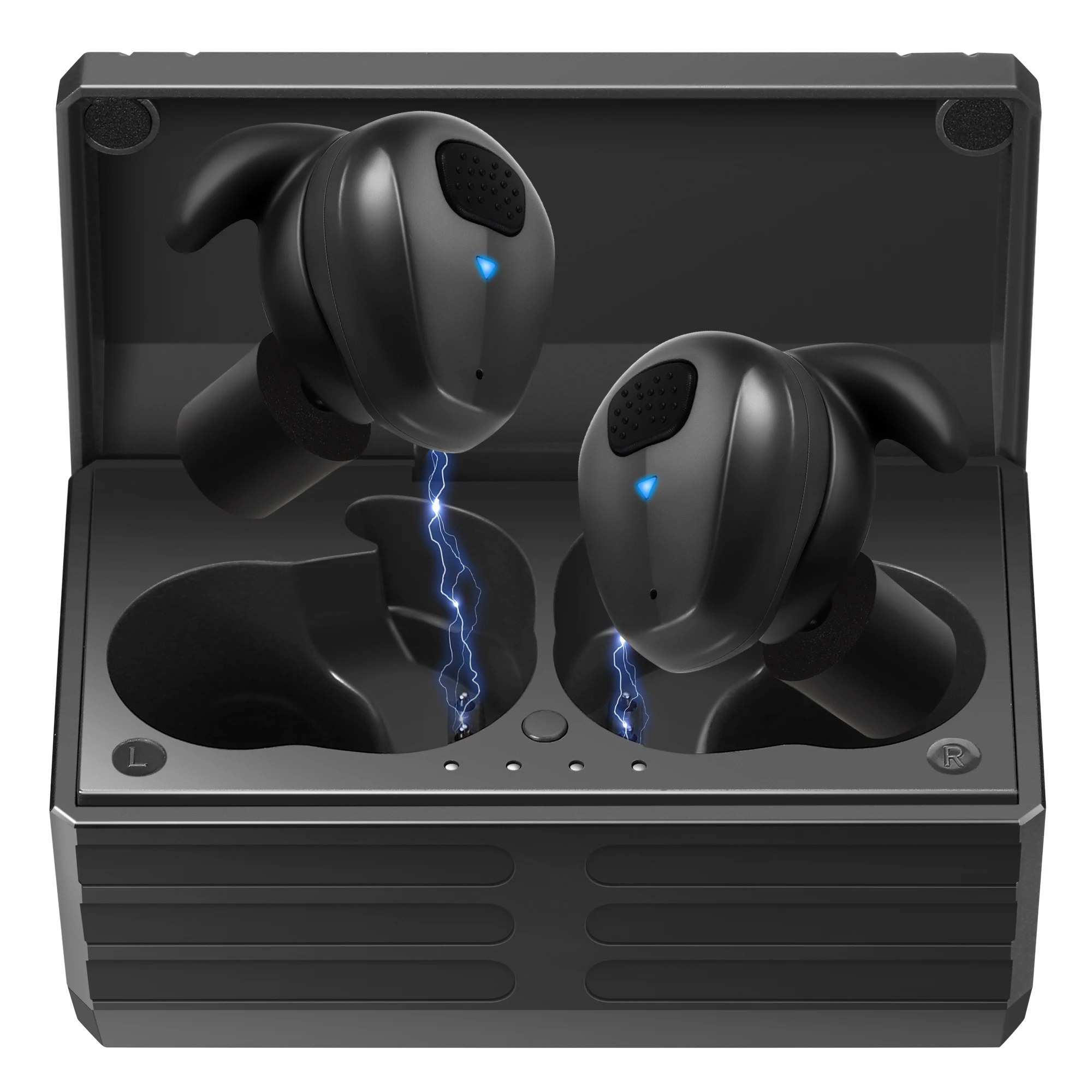 YHKEMA EB10 New Electronic Shooting Ear Protection Bluetooth5.3 ,4X Sound Amplification for Gun Range, Hunting