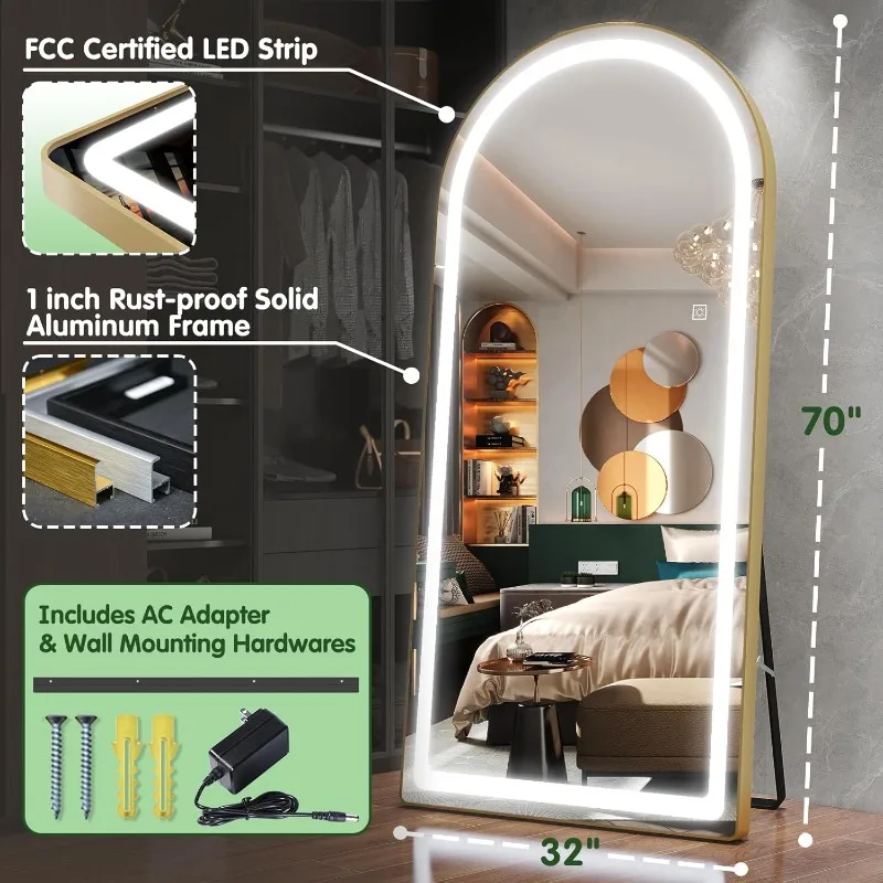 Full Length Mirror with Lights,70