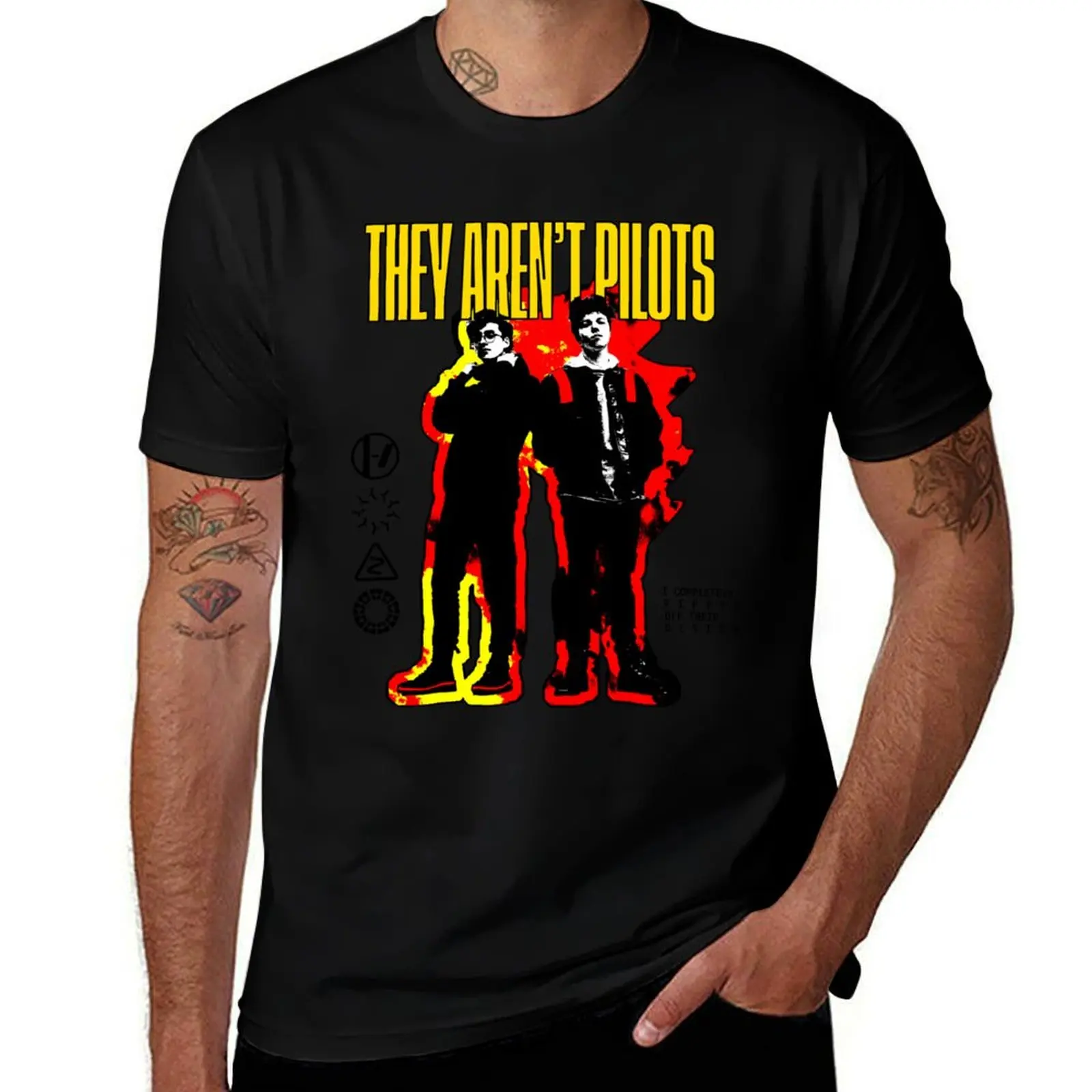 

Футболка THEY AREN'T PILOTS Duncan & Bright, футболки большого размера, мужские летние топы, футболки с аниме для мужчин, упаковка