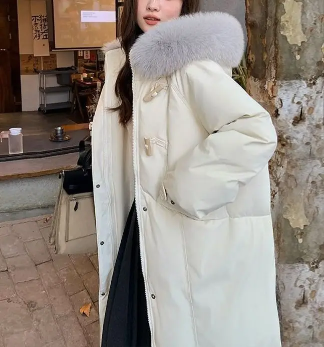 2025 Winter New Style Thick Knee-Length Cotton Coat