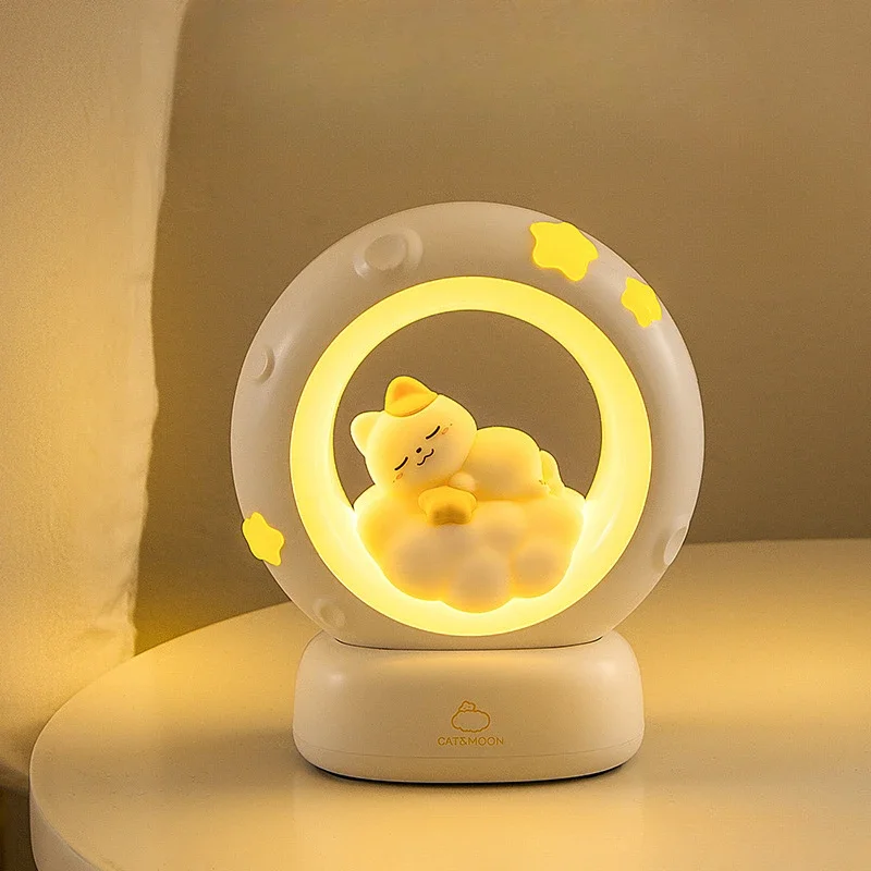 

Nice Cute Rechargeable Night Lights Children's Room Atmosphere Decor Light Boys Girls Gifts Desktop Ornaments