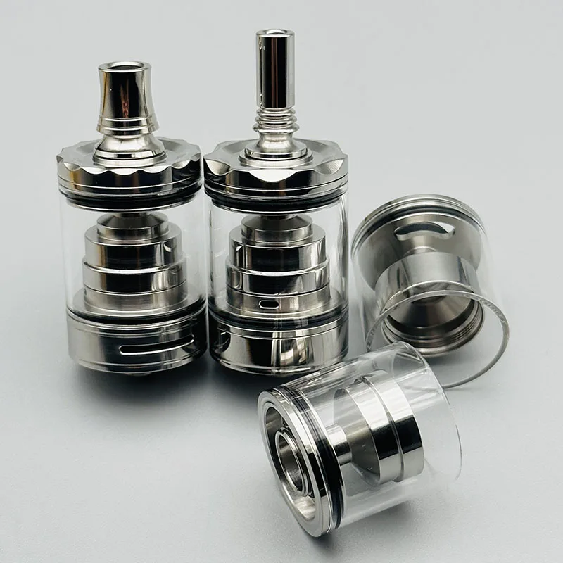 vape Diplomat Short style MTL/RDL RTA  Atomizer 23mm 316ss Mirror polishing Top Fill Single Coil Rebuildable Tank Bottom Airflow