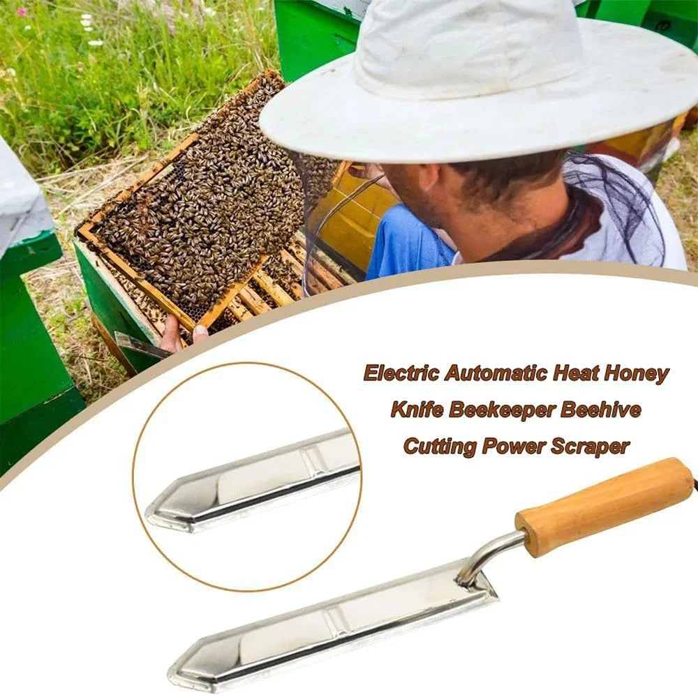 

Electric uncapping Knife for Beekeeper bee Keeper Honey Wax Scraper Honey uncapping Cutter Tool Beekeeping Stainless-Steel
