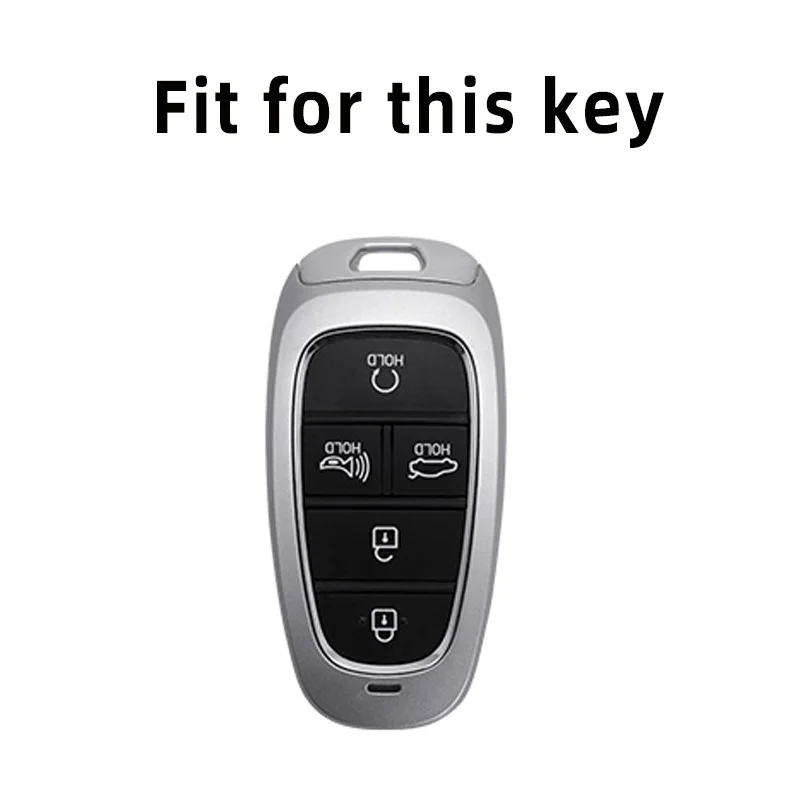 5 Buttons TPU Car Key Case Cover Shell For Hyundai Tucson Solaris Sonata Hybrid NEXO NX4 Santafe dn8 2020 2021 2022 Accessories