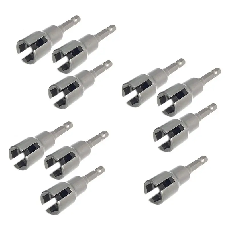 BMBY-Hurricane Shutter Drill Bit,Wing Nut Drill Bit,Wingnut Socket,Power Wing Nut Driver Set,1/4Inch Hex Shank For Panel Nuts
