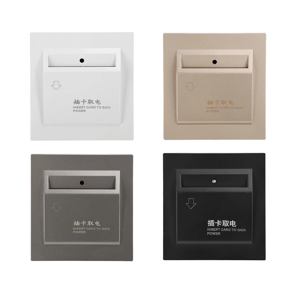 AC 180-250V 40A Card Insertion Power Switch Three Wire Power Switch Hotel Plug-In Power Switch Key Card Delay Power-Off Door