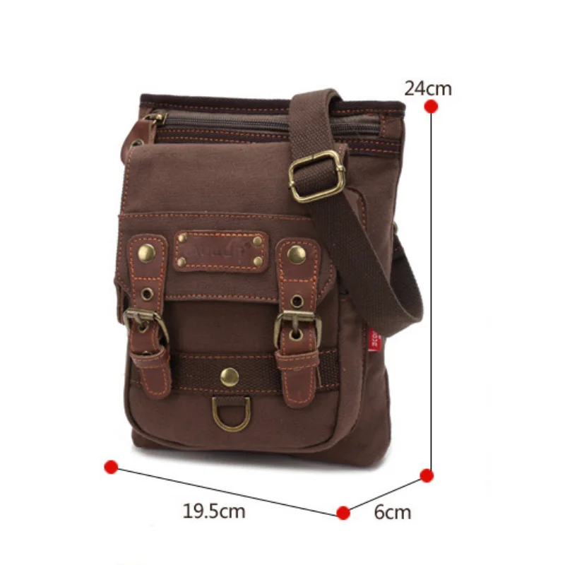 Imagem -06 - Bolsa Tiracolo de Ombro Chikage Bolsa de Lona Vintage Personalidade Masculina com Cintura Pequena Tendência Unissex Nova Moda de Alta Qualidade