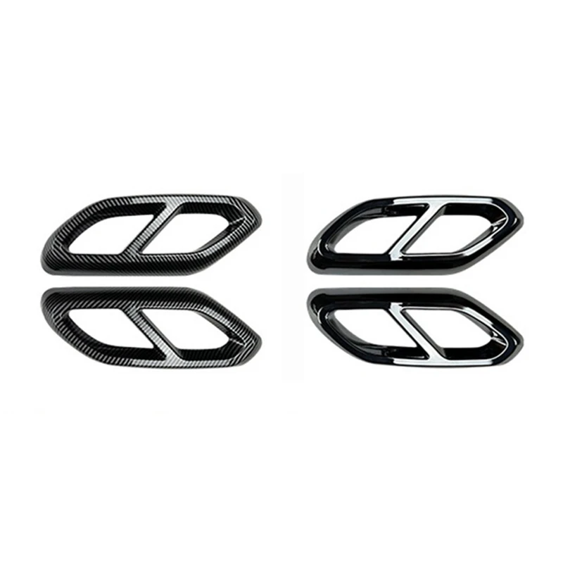 Car Rear Throat Exhaust Pipe Muffler Tips Cover Trim For Mercedes Benz GLC Class X254 2023+ GLC260 GLC300 AMG