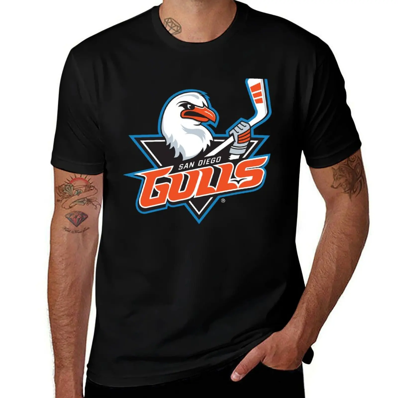 San Diego Gulls T-Shirt T-Shirt cotton man t-shirts anime t shirts anime tshirt valentines clothes tshirts for men